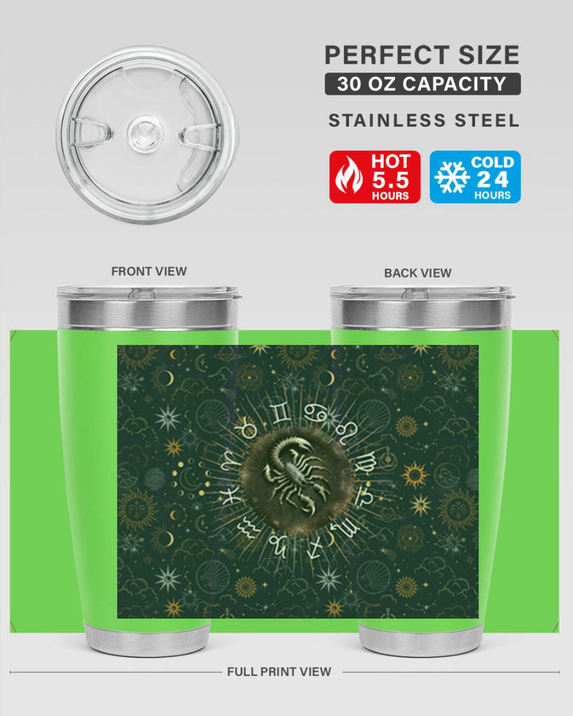 Scorpius Straight 466#- zodiac- Tumbler