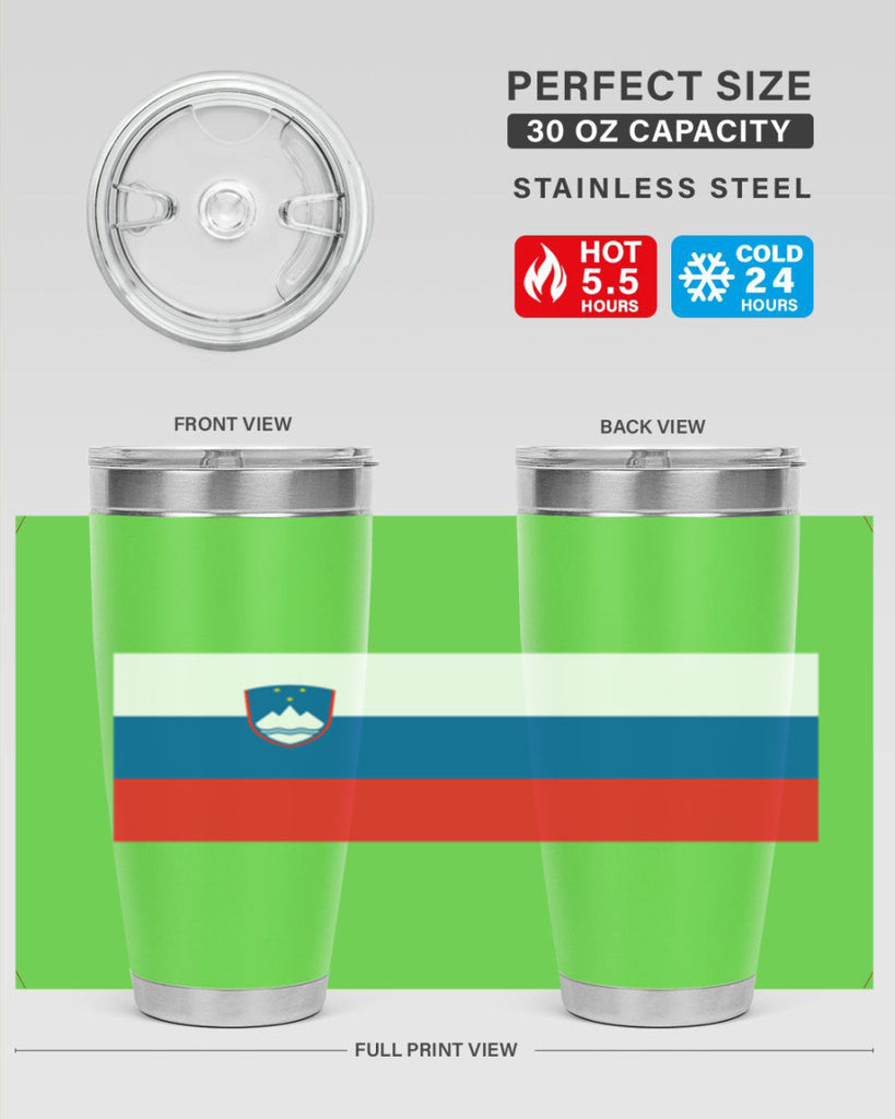 Slovenia 39#- world flags- Tumbler