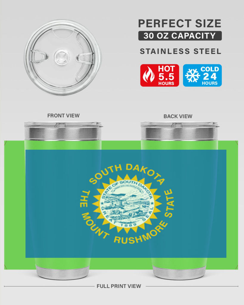South Dakota 11#- Us Flags- Tumbler