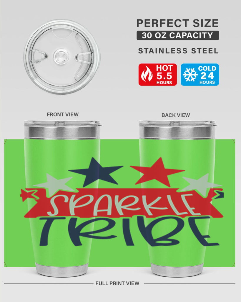Sparkle Tribe Style 172#- Fourt Of July- Tumbler