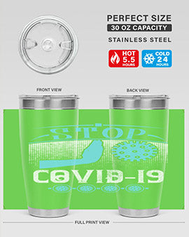 Stop covid Style 22#- corona virus- Tumbler