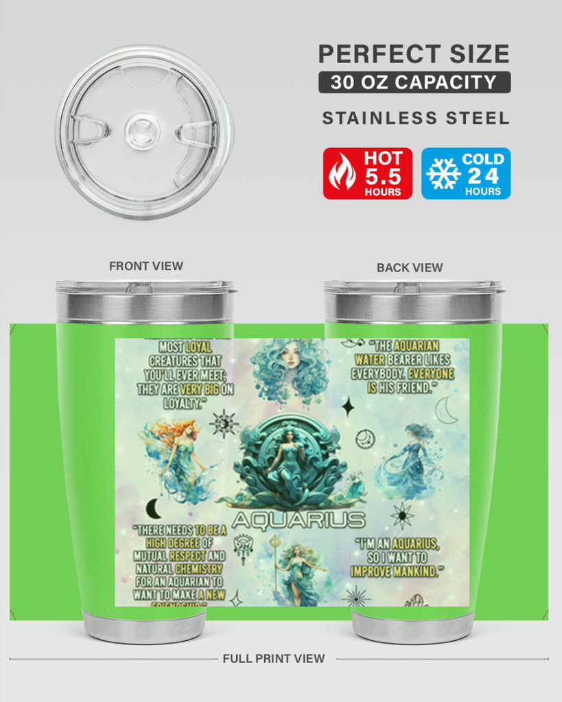 StraightAquarius 468#- zodiac- Tumbler