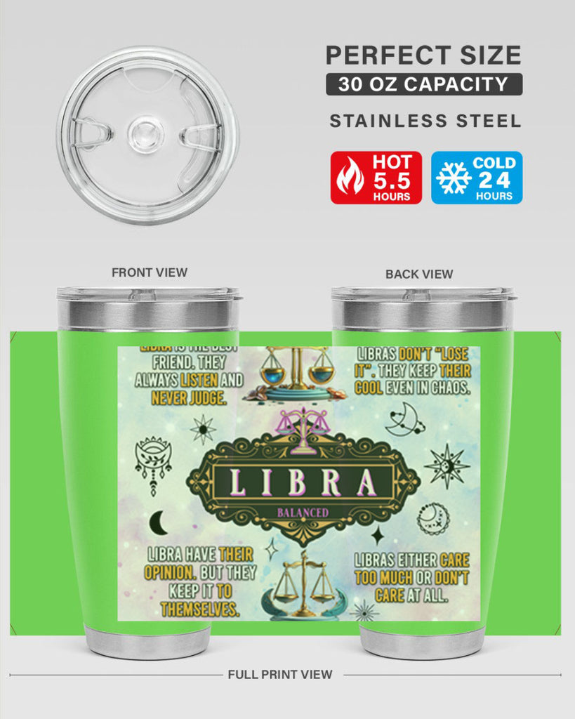 StraightLibra 474#- zodiac- Tumbler