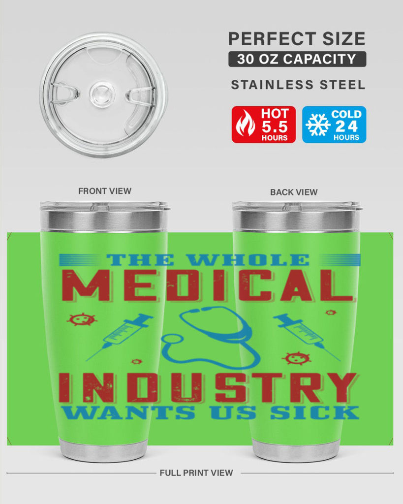 The whole medical industry wants us sick Style 14#- medical- tumbler