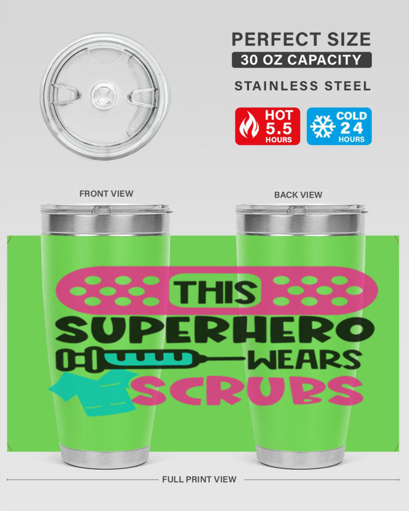 This Superhero Wears Scrubs Style Style 20#- nurse- tumbler