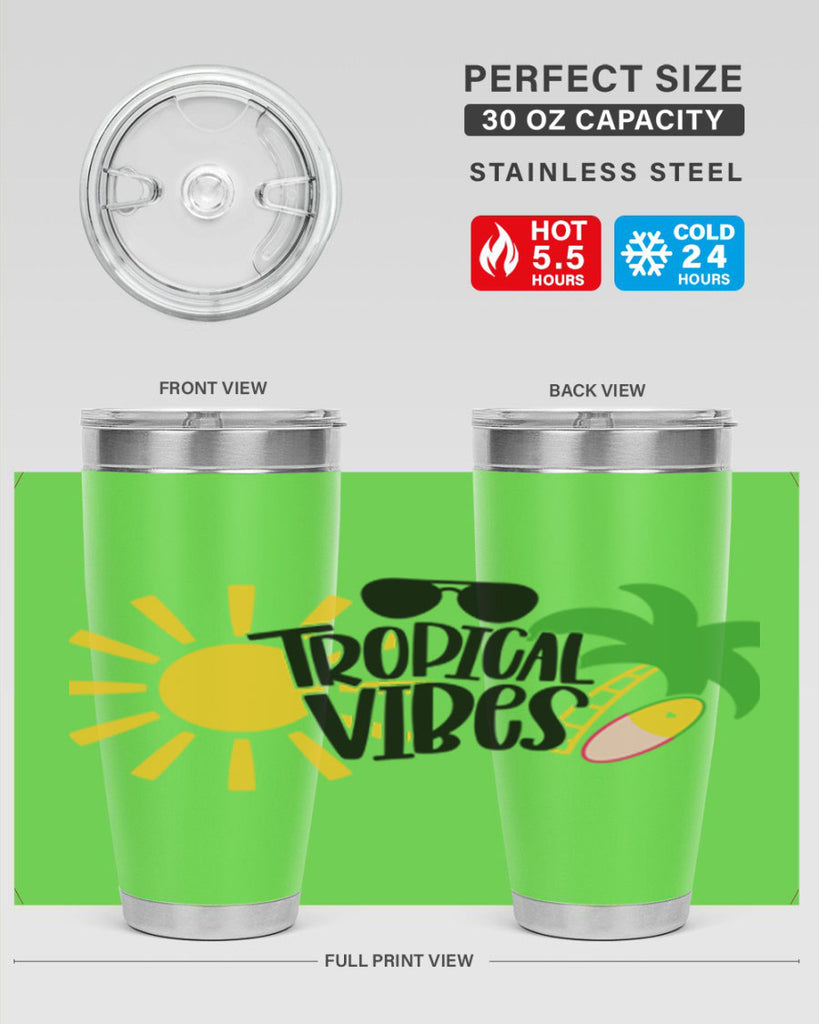 Tropical Vibes Style 9#- summer- Tumbler