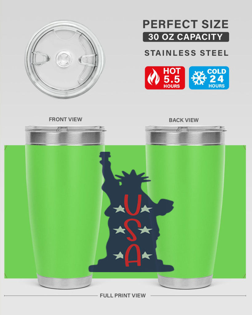 USA Style 181#- Fourt Of July- Tumbler