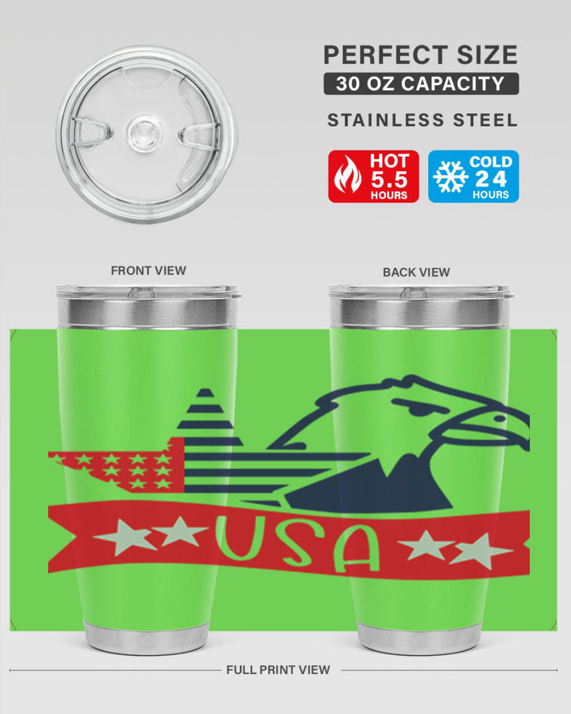 USA Style 182#- Fourt Of July- Tumbler