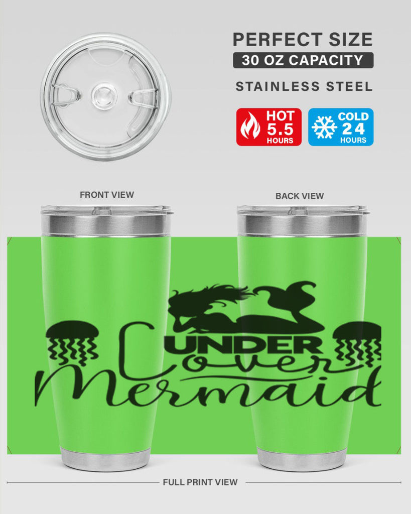 Under Cover Mermaid 642#- mermaid- Tumbler