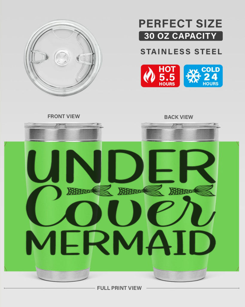 Under Cover Mermaid 647#- mermaid- Tumbler