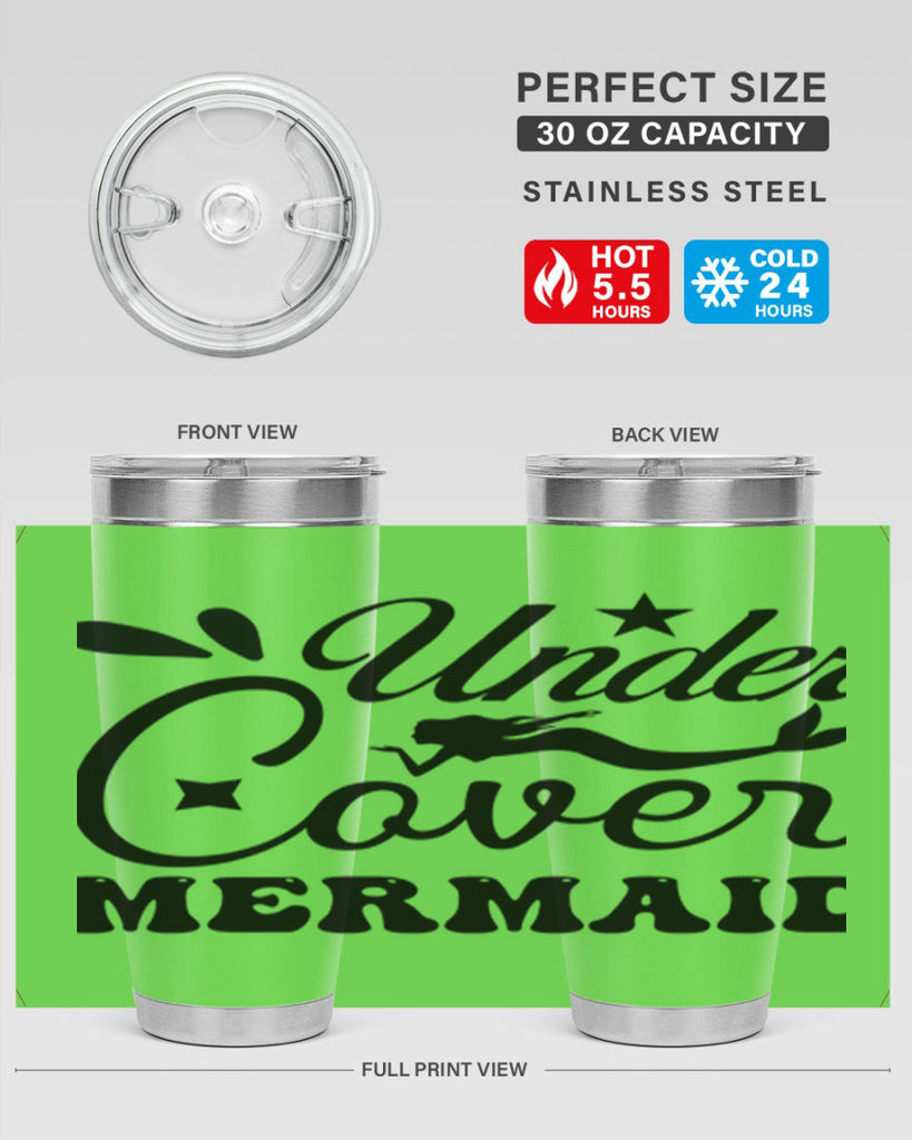 Under cover mermaid 646#- mermaid- Tumbler
