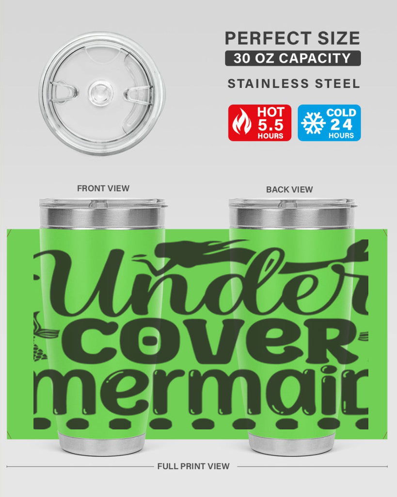 Under cover mermaid 649#- mermaid- Tumbler