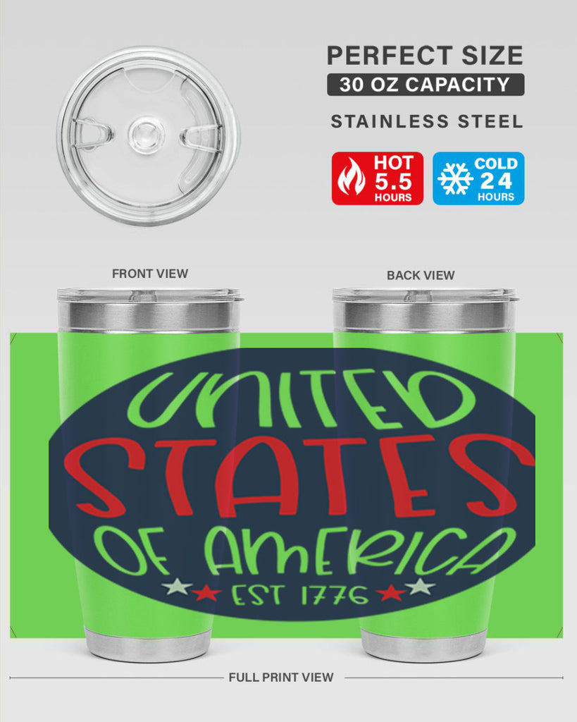 United States Of America Est Style 176#- Fourt Of July- Tumbler