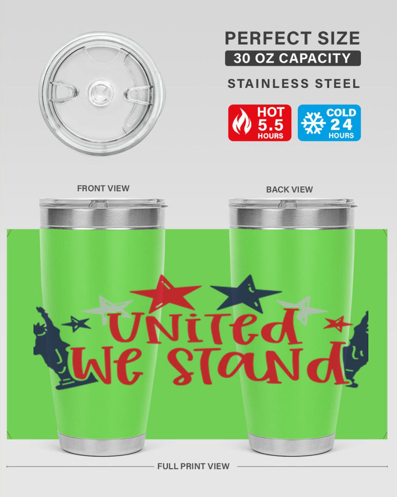 United We Stand Style 179#- Fourt Of July- Tumbler