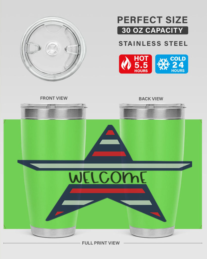 Welcome Style 186#- Fourt Of July- Tumbler