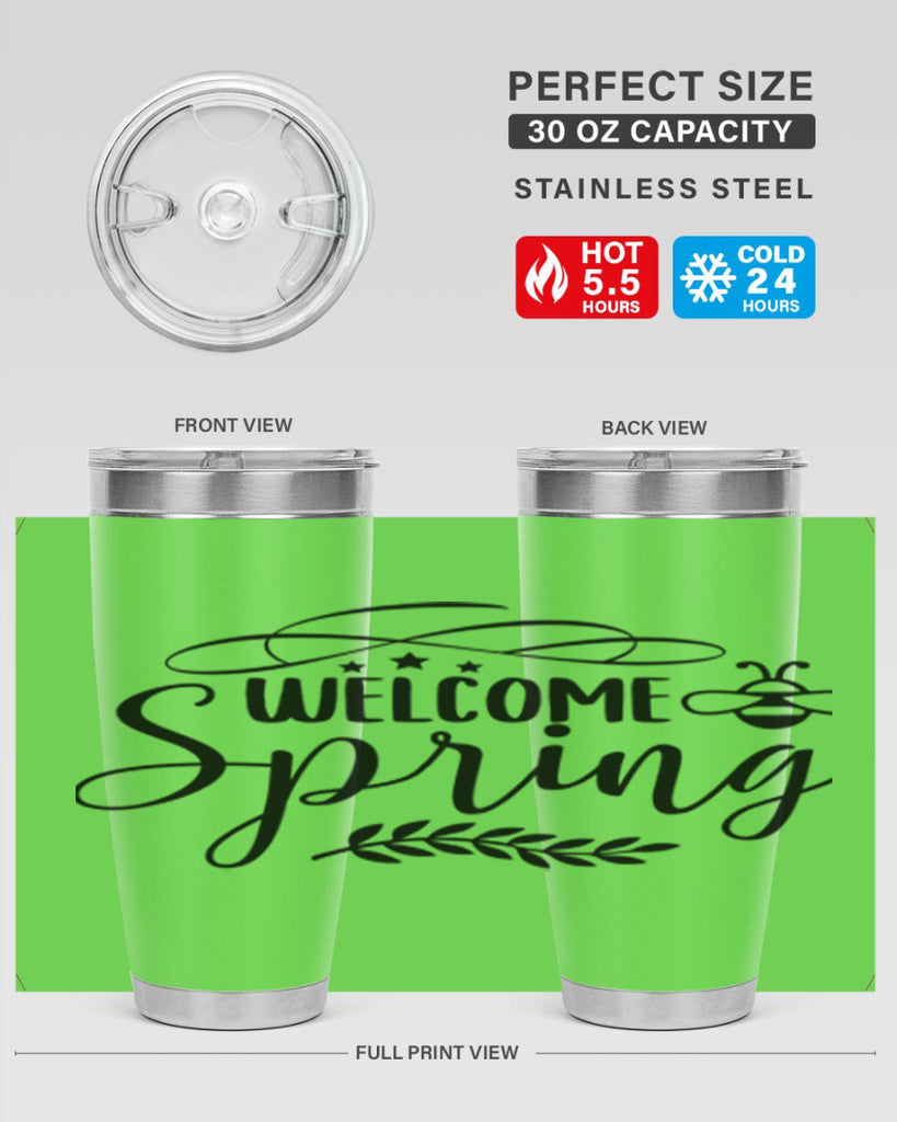 Welcome spring design  594#- spring- Tumbler
