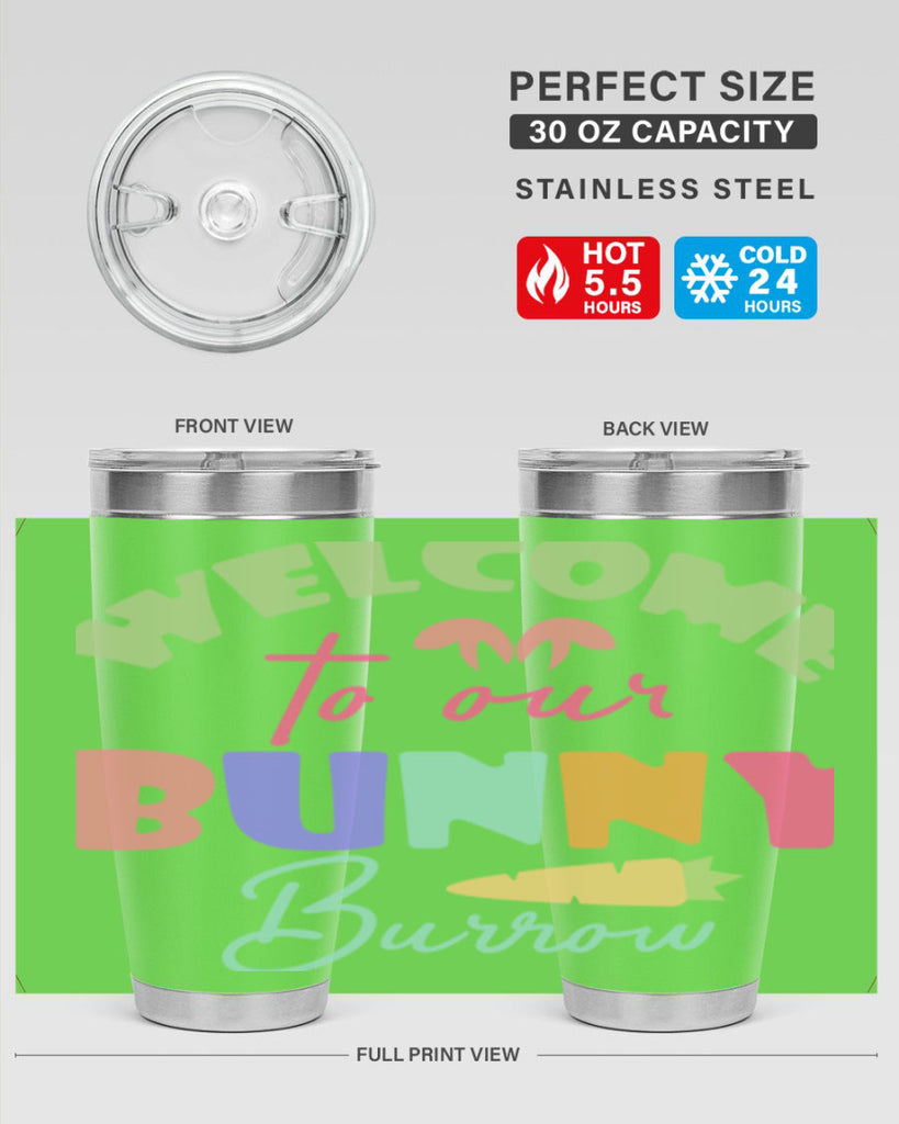 Welcome to our bunny burrow588#- spring- Tumbler