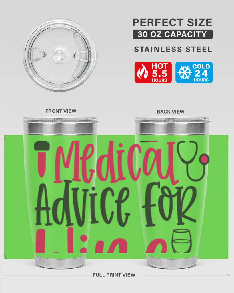 Will Trade Medical Advice for Wine Style Style 9#- nurse- tumbler