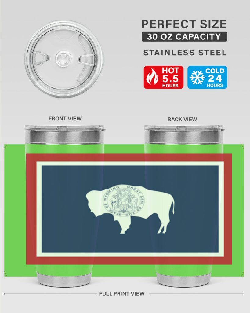 Wyoming 1#- stateflags- Tumbler