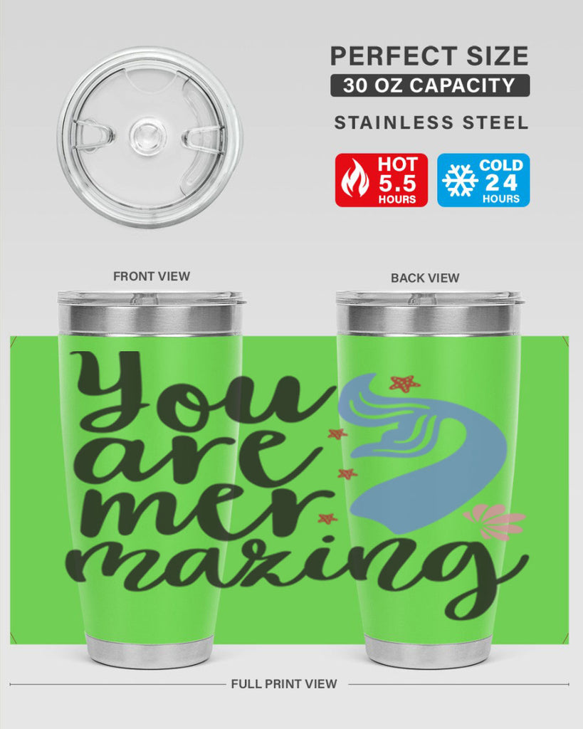 You are mermazing 681#- mermaid- Tumbler
