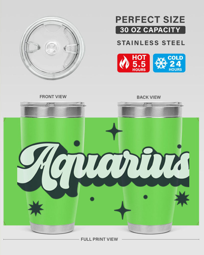 aquarius 82#- zodiac- Tumbler