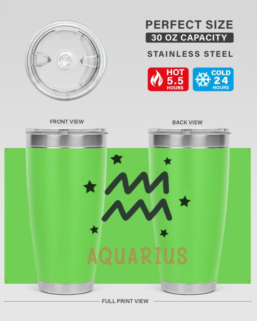 aquarius 83#- zodiac- Tumbler