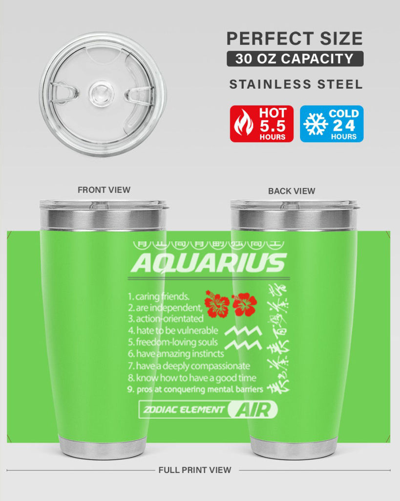 aquarius 85#- zodiac- Tumbler