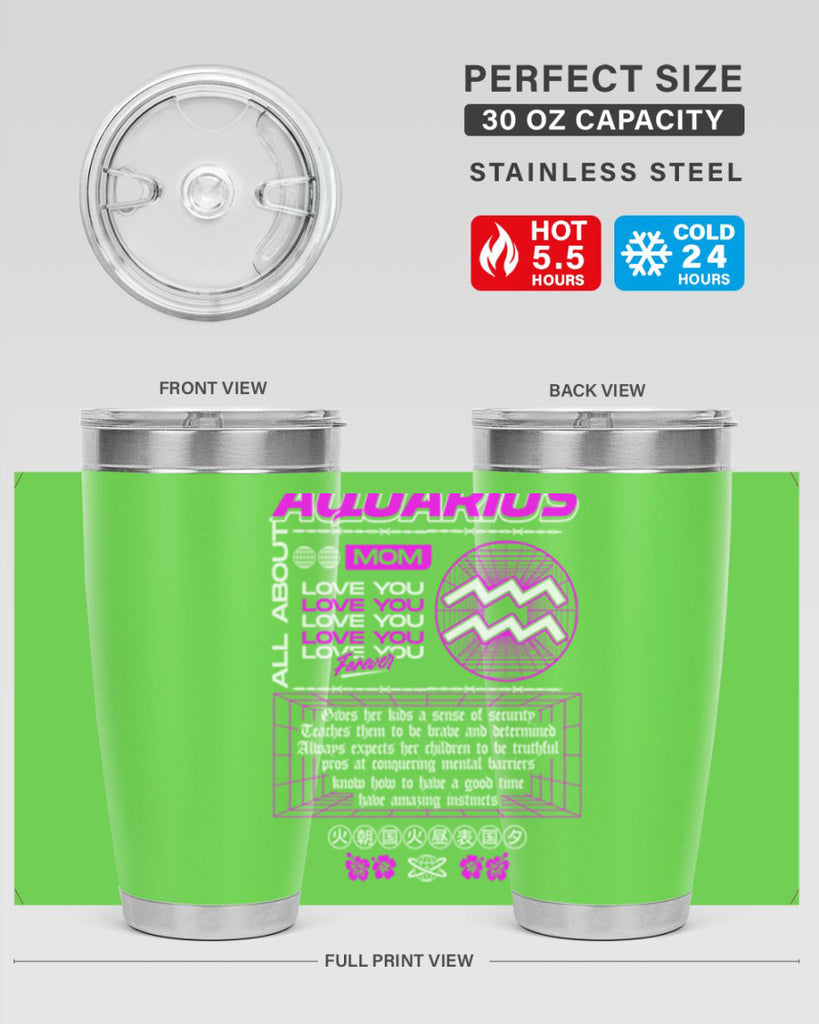 aquarius 86#- zodiac- Tumbler