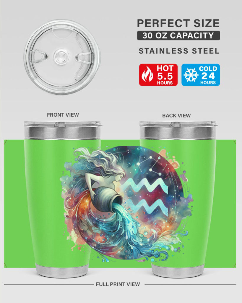 aquarius 90#- zodiac- Tumbler