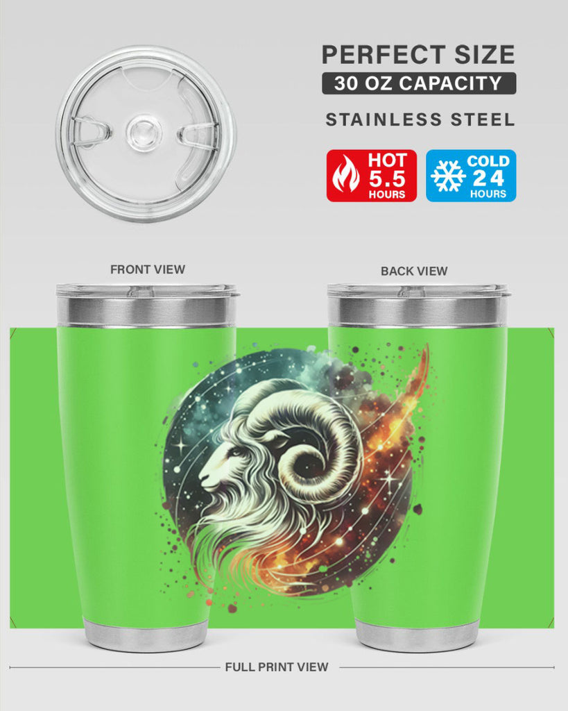 aries 124#- zodiac- Tumbler