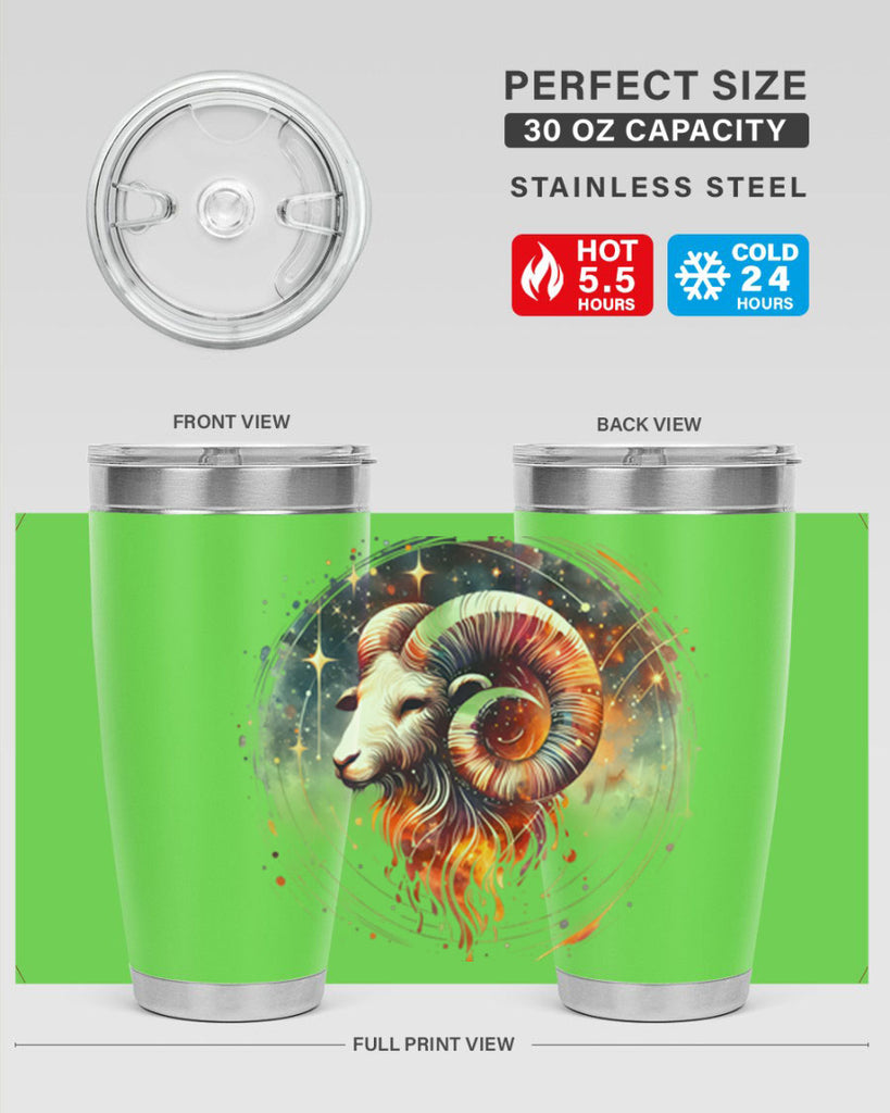 aries 125#- zodiac- Tumbler