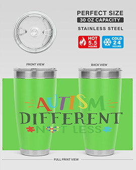 autism different not less Style 5#- autism- Tumbler