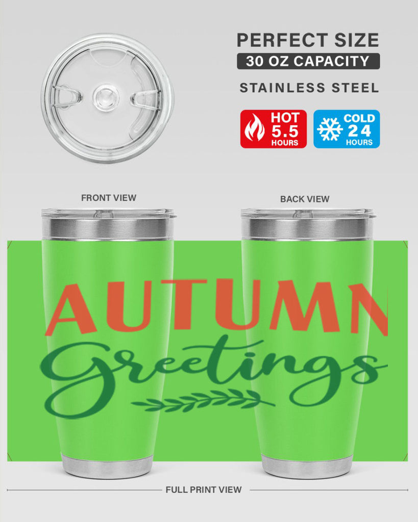 autumn greetings 14#- fall- Tumbler