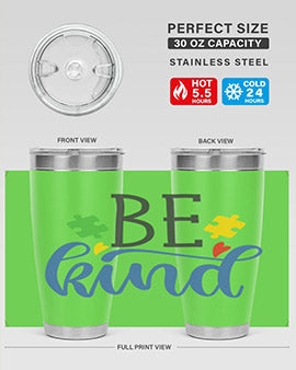 be kind Style 8#- autism- Tumbler