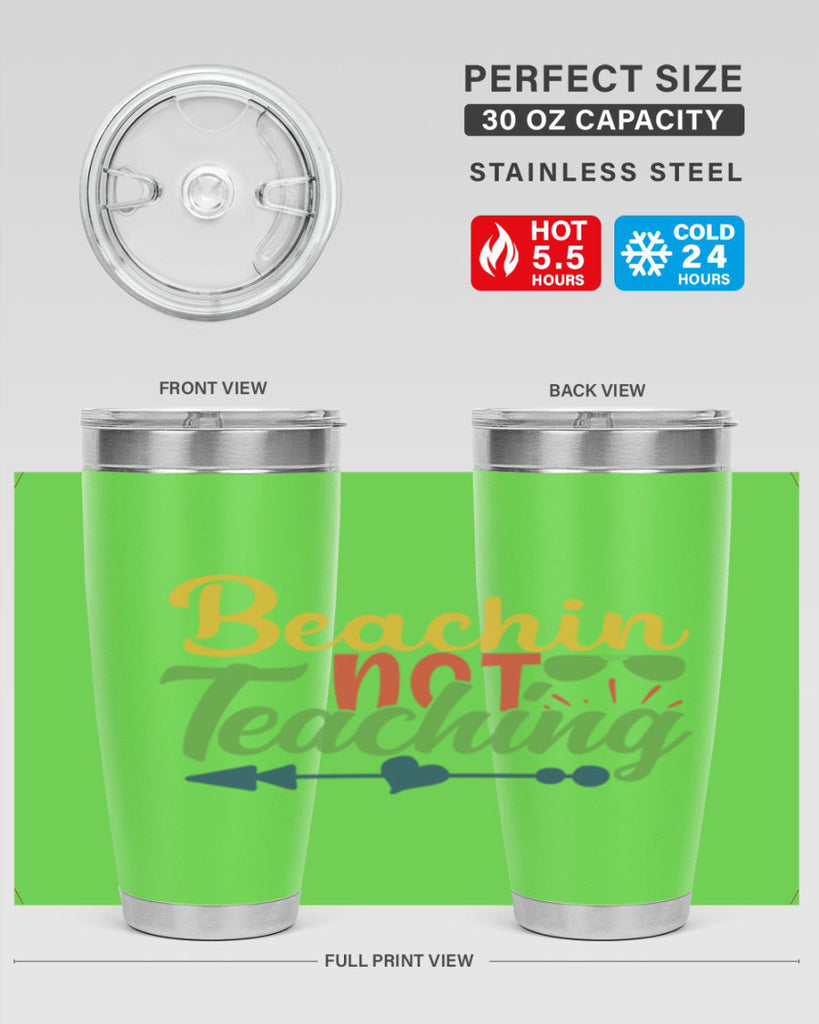 beachin not teaching Style 194#- teacher- tumbler