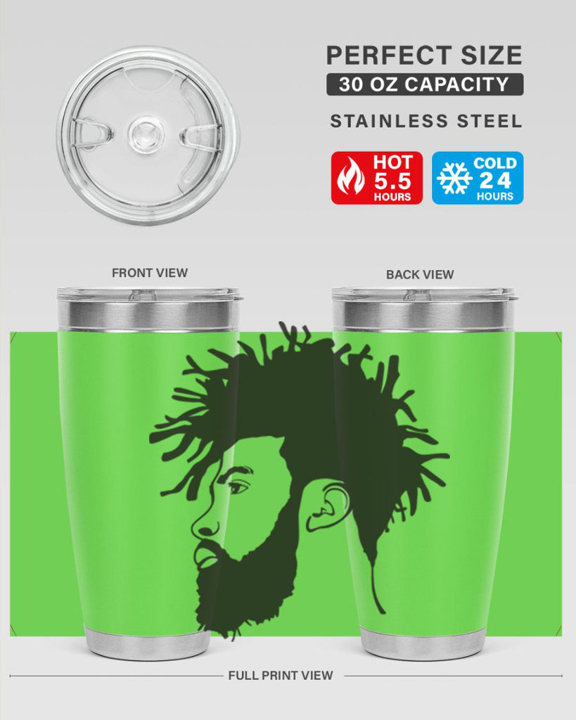 beardman 46#- black men - boys- tumbler