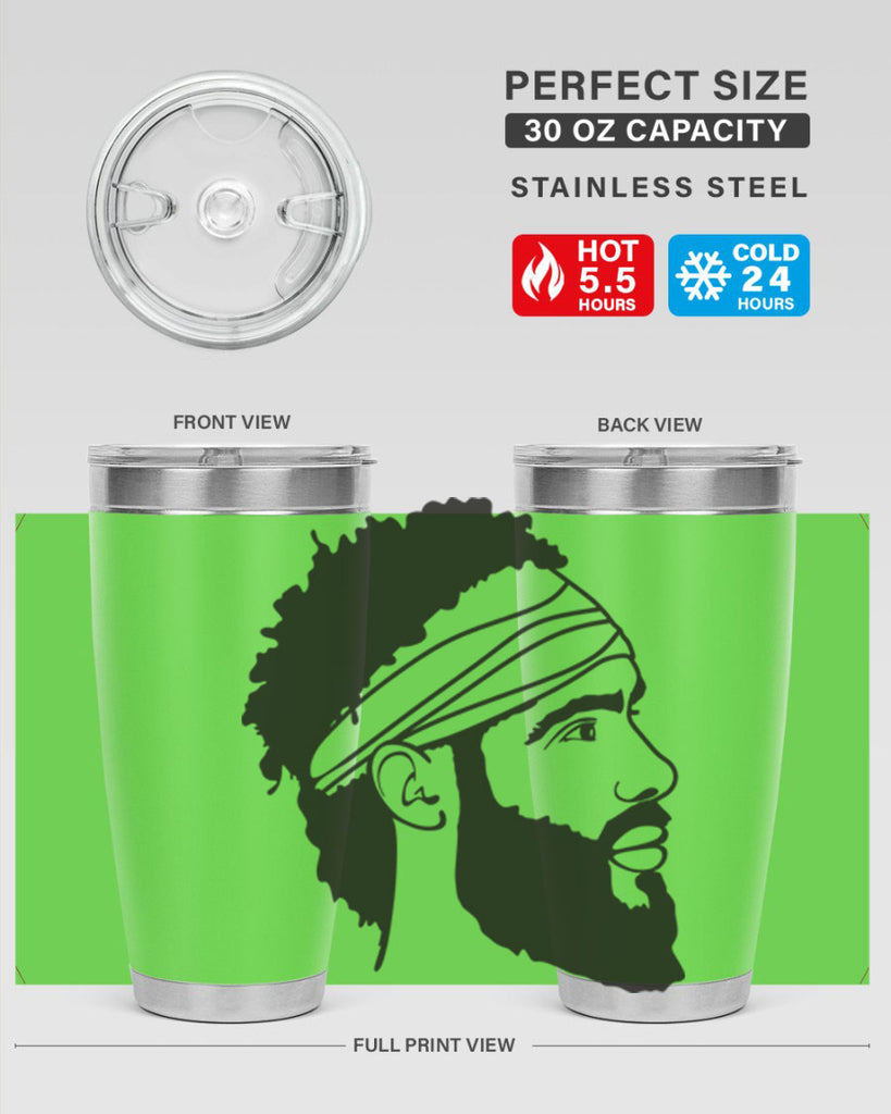 beardman 48#- black men - boys- tumbler