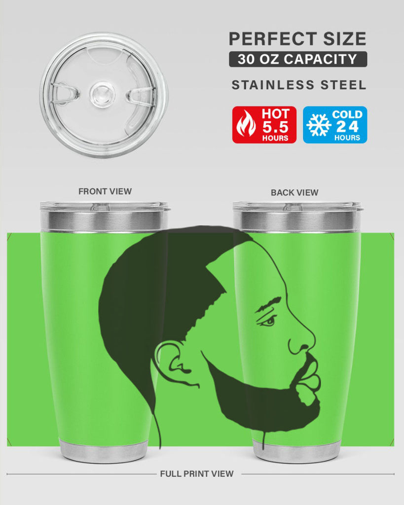 beardman 54#- black men - boys- tumbler
