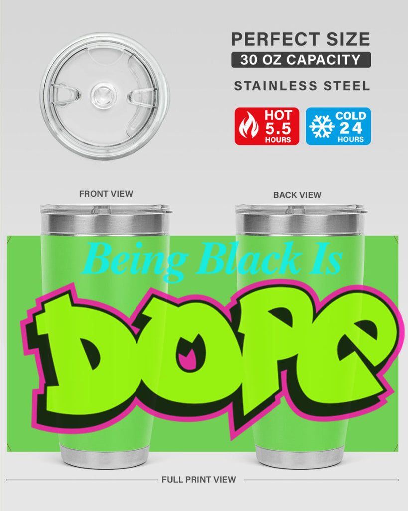 being black is dope 261#- black words phrases- Cotton Tank