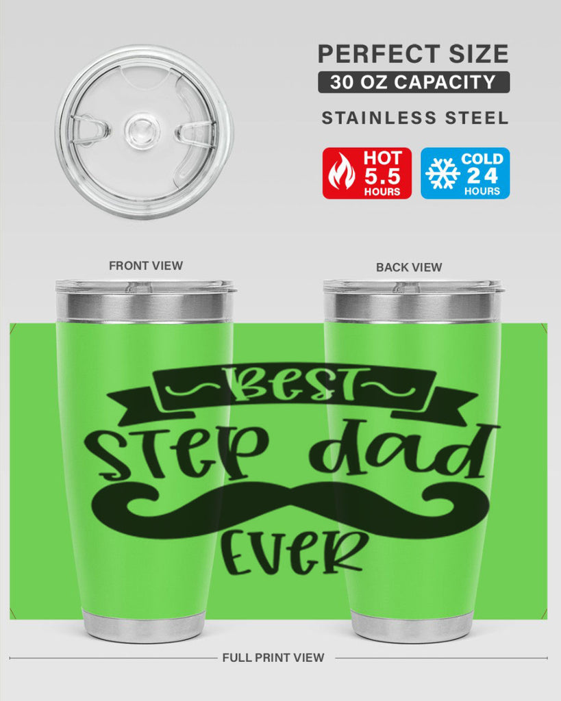 best step dad ever 70#- fathers day- Tumbler