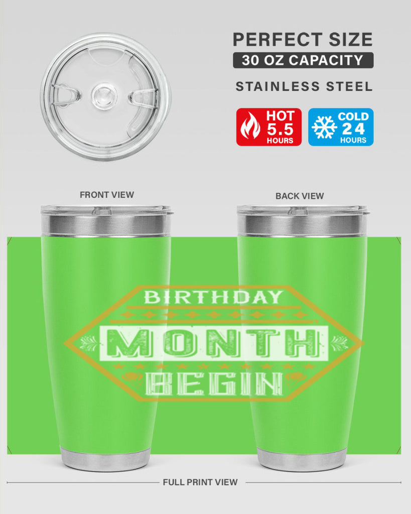 birthday month begin Style 9#- birthday- tumbler