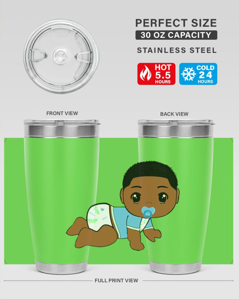 black baby boy 1#- black men - boys- tumbler