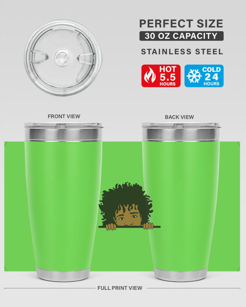 black boy 4#- black men - boys- tumbler