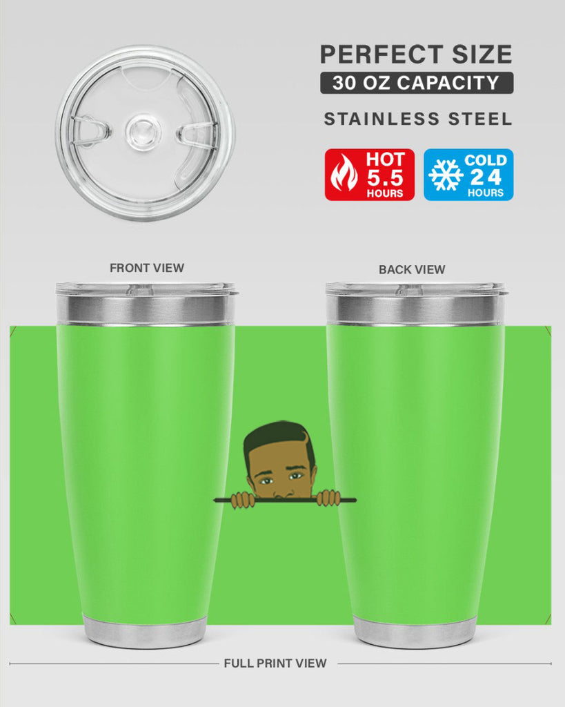 black boy 5#- black men - boys- tumbler