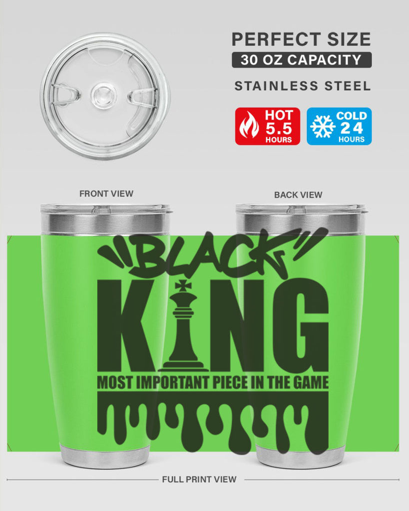 black king 214#- black words phrases- Cotton Tank