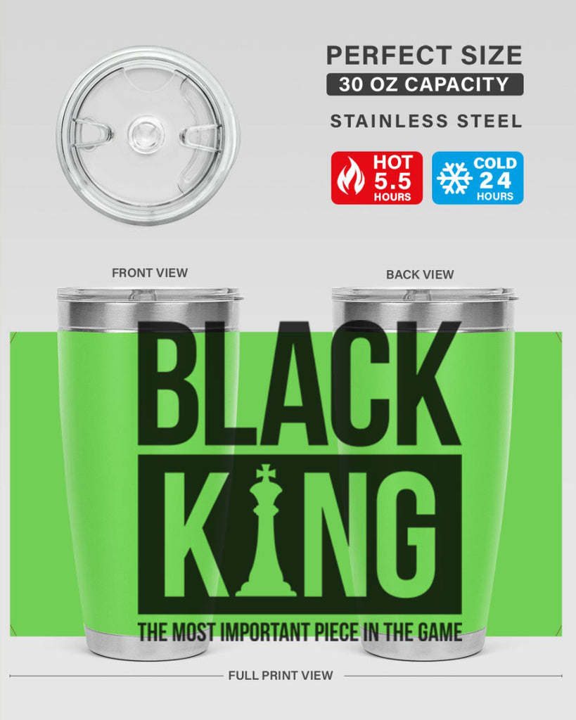 black king 234#- black words phrases- Cotton Tank