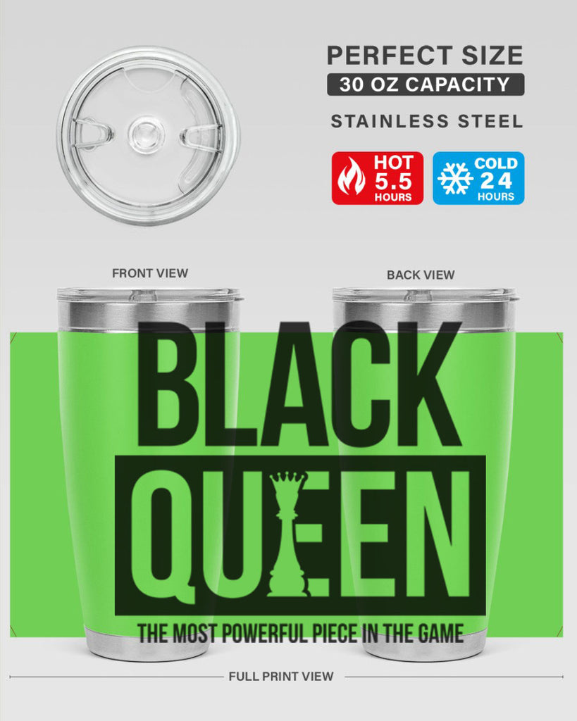 black queen chess 224#- black words phrases- Cotton Tank