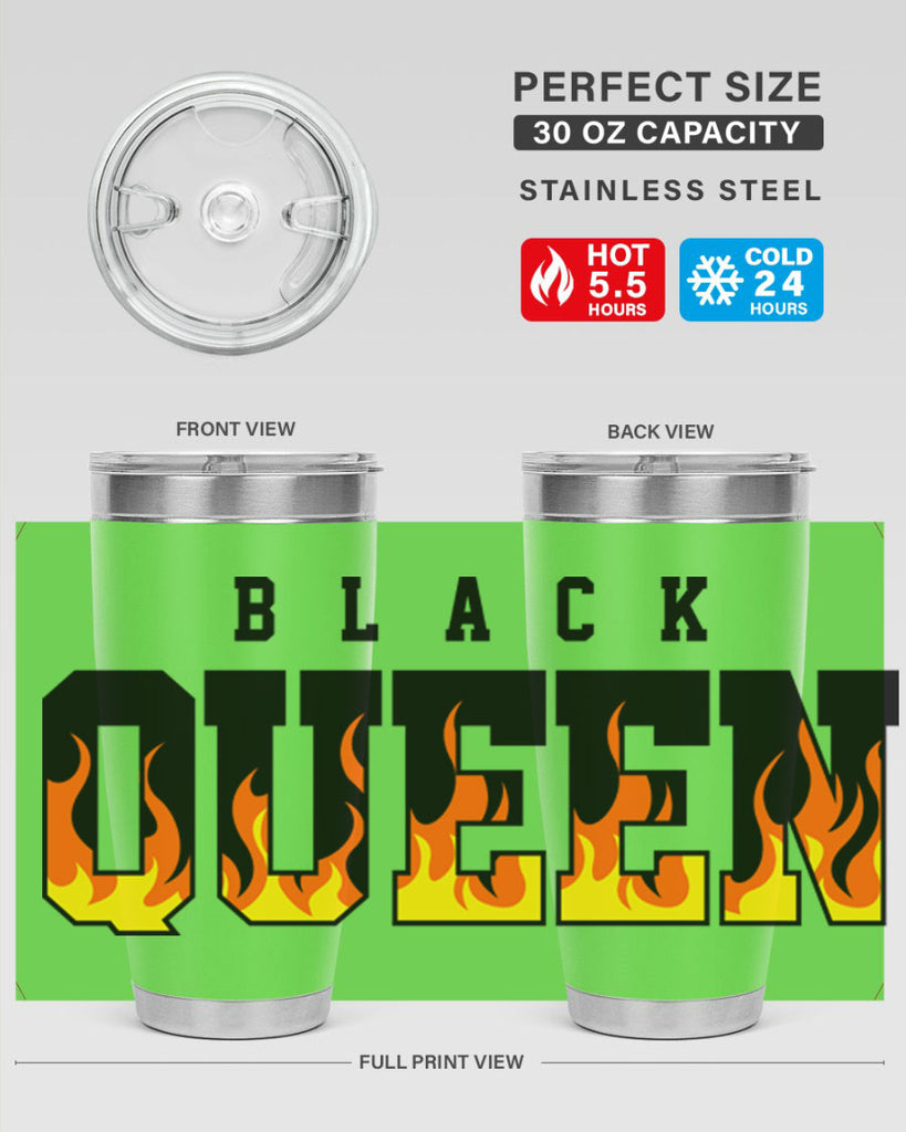 black queen flames 220#- black words phrases- Cotton Tank