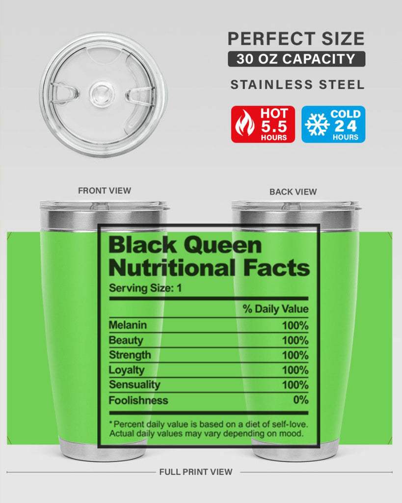 black queen nutritional facts 219#- black words phrases- Cotton Tank