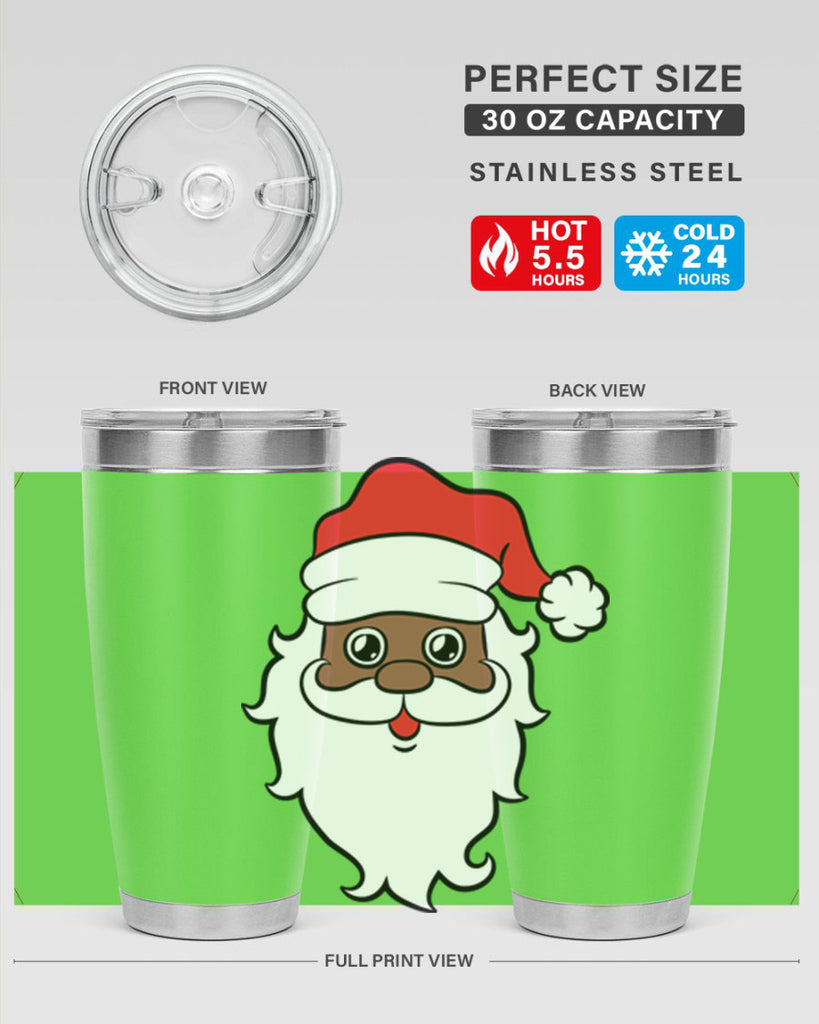 black santa 25#- black men - boys- tumbler
